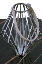 Lampion geometryczny ze stali wys. 41 cm