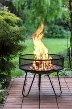 PALENISKO OGRODOWE NA OGNISKO KOSZ DO GRILLA 56 cm CZARNY