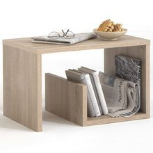FMD Stolik kawowy 2-w-1, 59x36x38 cm, dębowy
