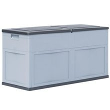   Skrzynia ogrodowa, 320 L, szaro-czarna