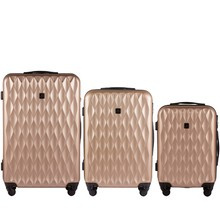 TD190-3 KPL, Zestaw 3 walizek Wings (L,M,S), Champagne