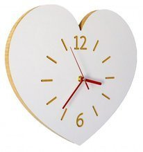 Zegar ścienny serduszko skandynawskie