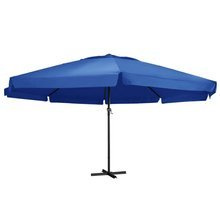 Parasol ogrodowy na słupku aluminiowym, 500 cm, lazurowy