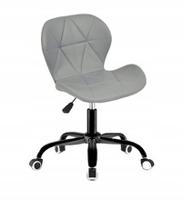 Fotel obrotowy biurowy - welur JASNOSZARY