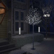   Drzewko z lampkami, 600 LED, zimny biały, kwiat wiśni, 300 cm