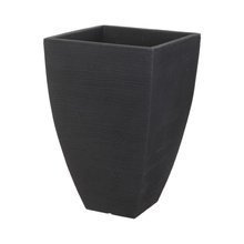 Donica Ribbed kwadrat antracyt 60 cm