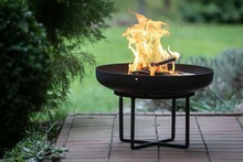 PALENISKO OGRODOWE NA OGNISKO DO GRILLA - CZARNE