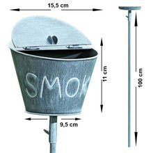 Popielnica ogrodowa Smoke wys 110 cm