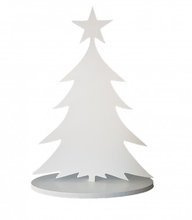 Choinka na podstawce- drewniana biała