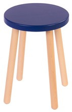 Taboret - Buk jasny-niebieski 45 cm
