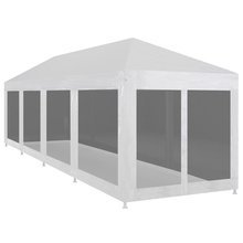   Namiot imprezowy z 10 siatkowymi ściankami, 12 x 3 m