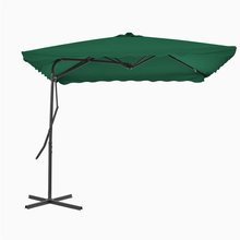   Parasol ogrodowy na słupku stalowym, 250 x 250 cm, zielony