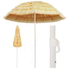   Parasol plażowy w stylu hawajskim, naturalny, 240 cm