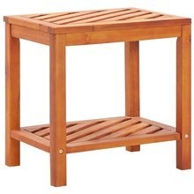   Stolik boczny z litego drewna akacjowego, 45 x 33 x 45 cm