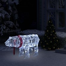   Świąteczna dekoracja, niedźwiedź, 45 LED, 71x20x38 cm, akrylowa