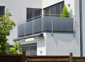 Dwustronna mata, osłona nowoczesna na balkon, bambus PP 1 x 5 m RD03