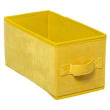 Pojemnik tekstylny 15x31 cm Yellow welur